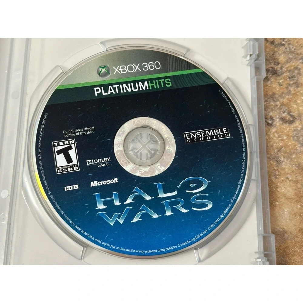 Halo Wars Microsoft Xbox 360 2009 Complete with Manual Small On Disc